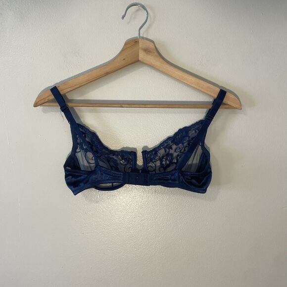 Vintage Victoria’s Secret Gold Label Floral Bra Lace Sz 34C - Picture 2 of 5